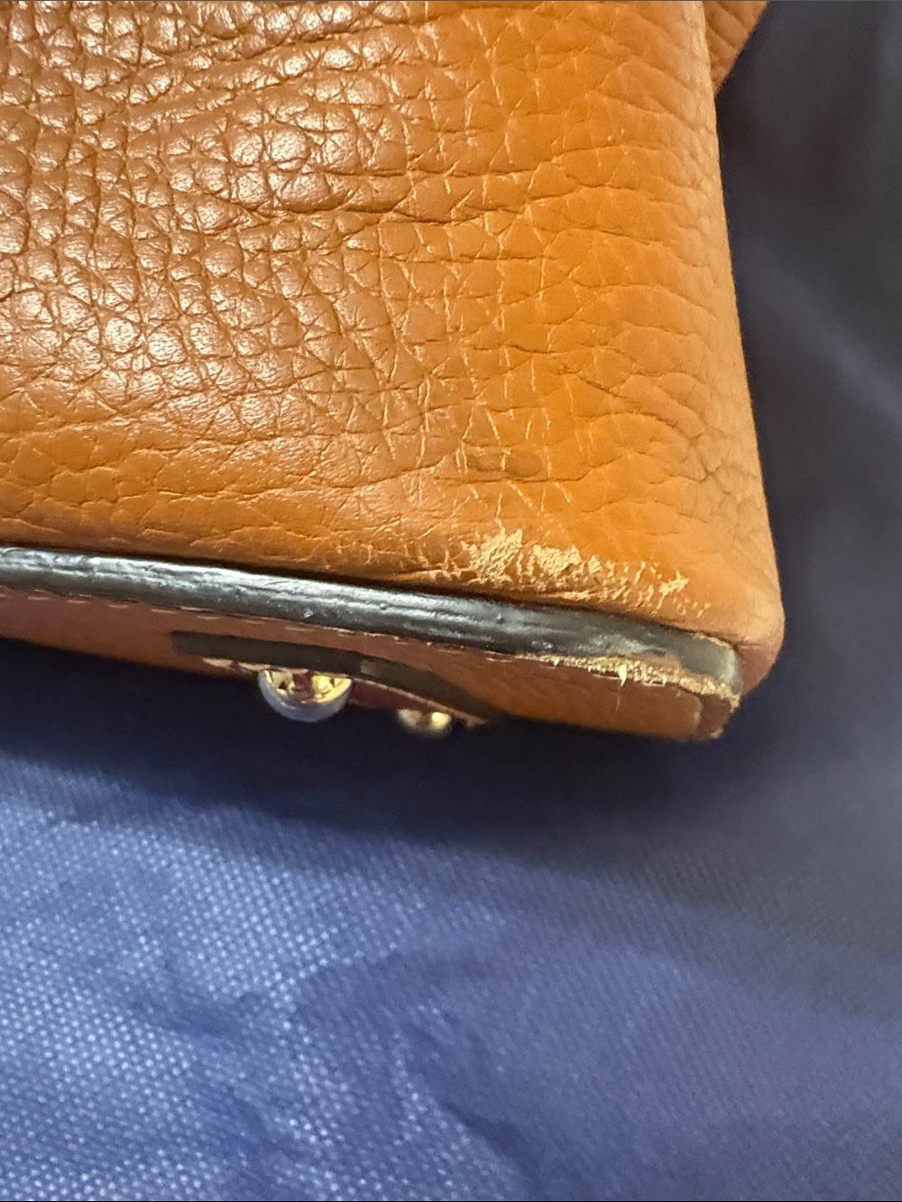 Dooney & Bourke Cognac Tan Pebbled Leather Tote with Matching Wallet - Picture 4 of 8